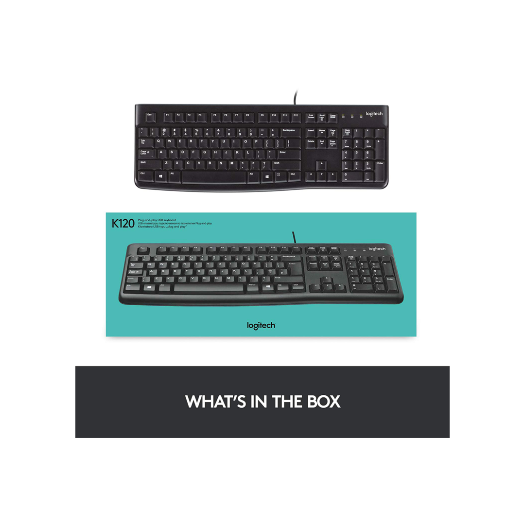 Logitech K120 Wired Keyboard in Qatar Logitech K120 Wired Keyboard in Qatar